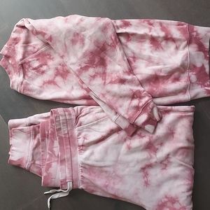 Old Navy tie dye pink jogger sweat suit